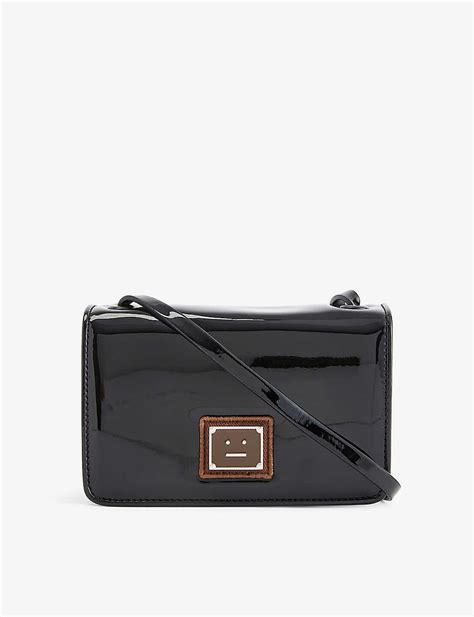 cross body bags fake leather black